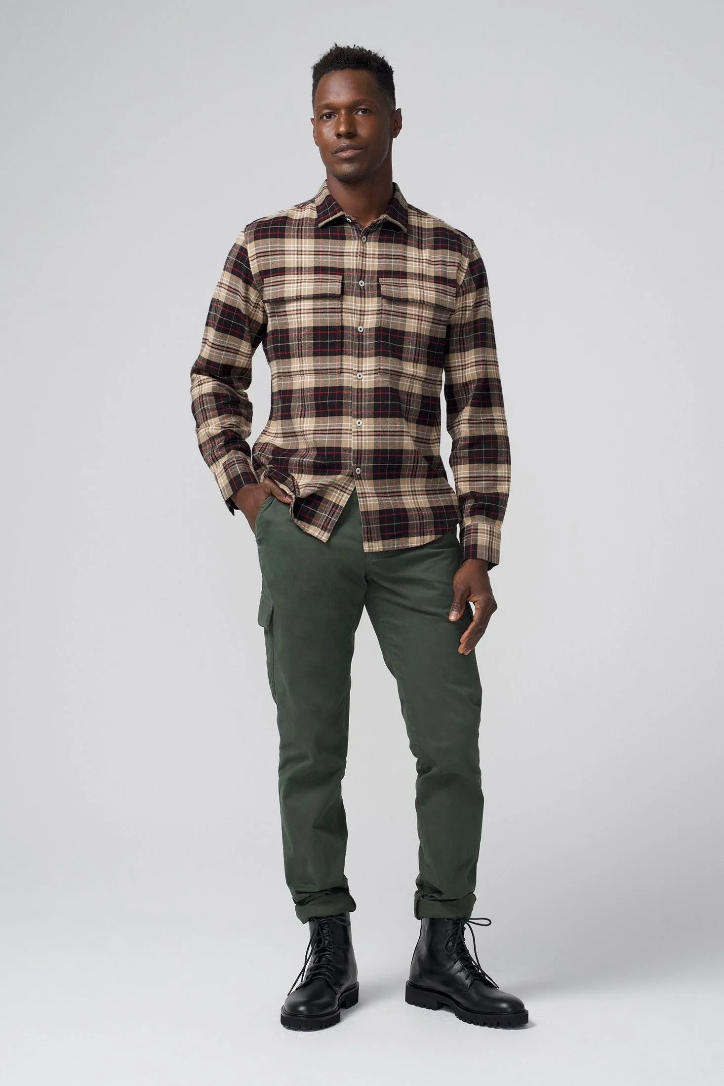 Stadium Shirt Jacket | Brushed Flannel