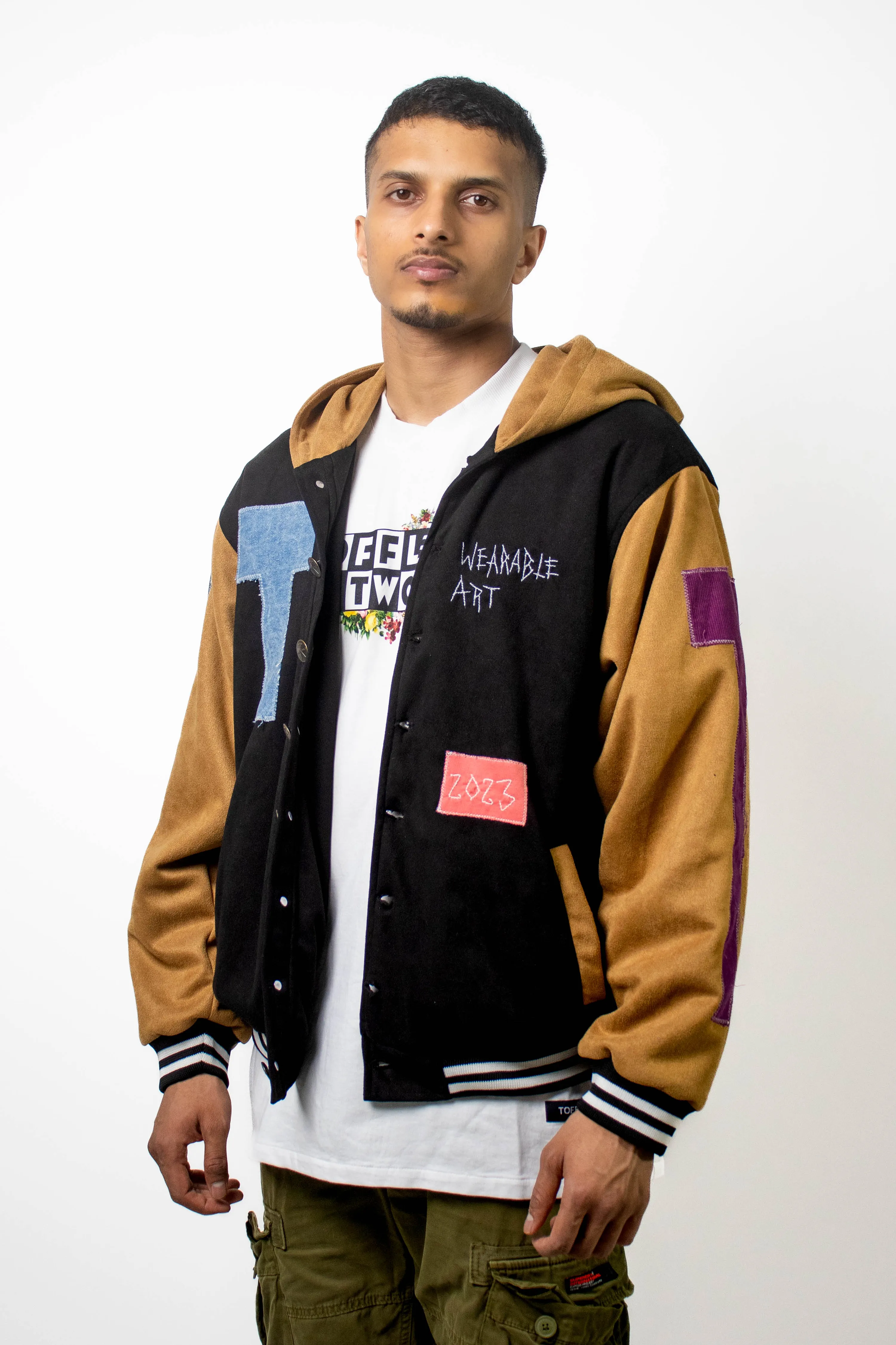 Suede Varsity Jacket