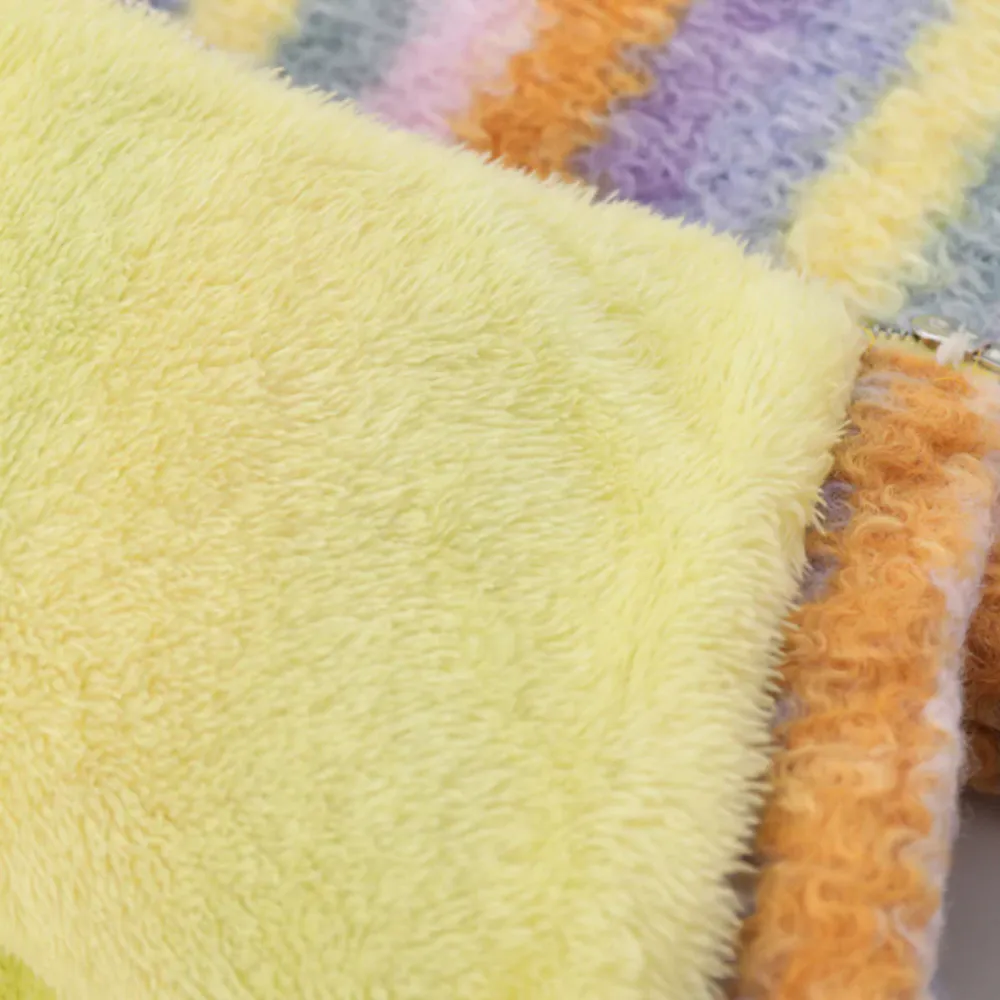 Sweet Colorful Striped Color Coat