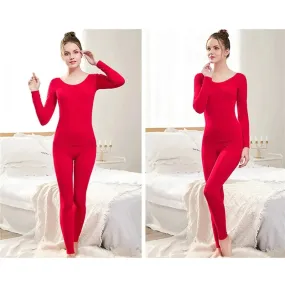 Thermal Underwear Set UltraThin Pajamas Constant Temperature 2pcs Suit