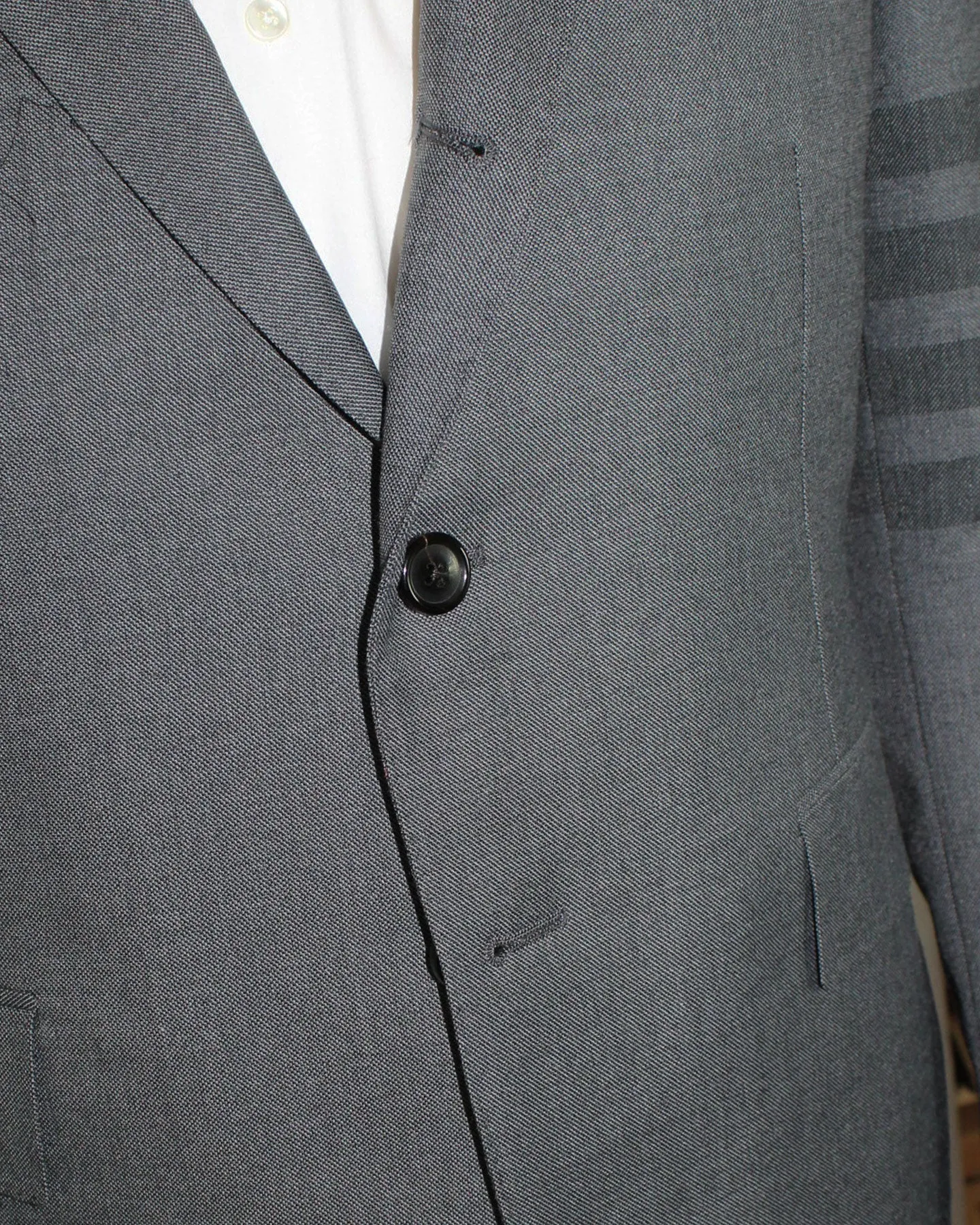 Thom Browne Sport Coat Medium Gray 4 Bar Design EU 50 / US 40 SALE