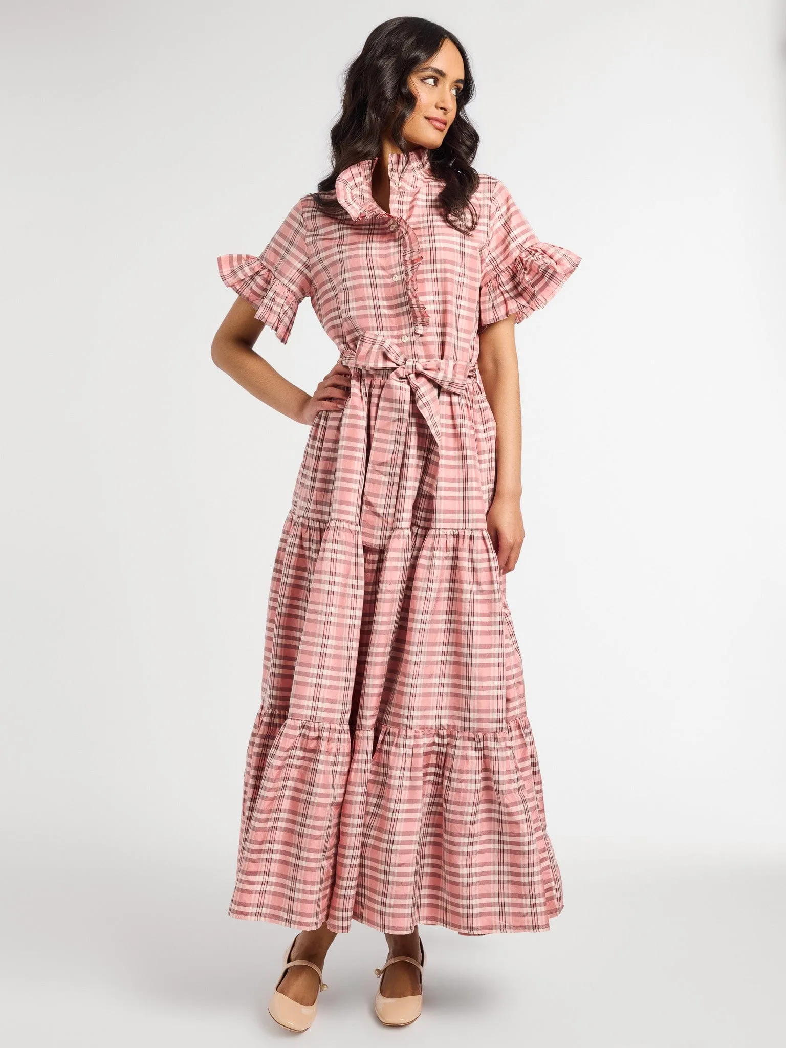 Victoria Dress in Sugarplum Plaid