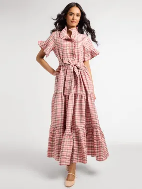 Victoria Dress in Sugarplum Plaid