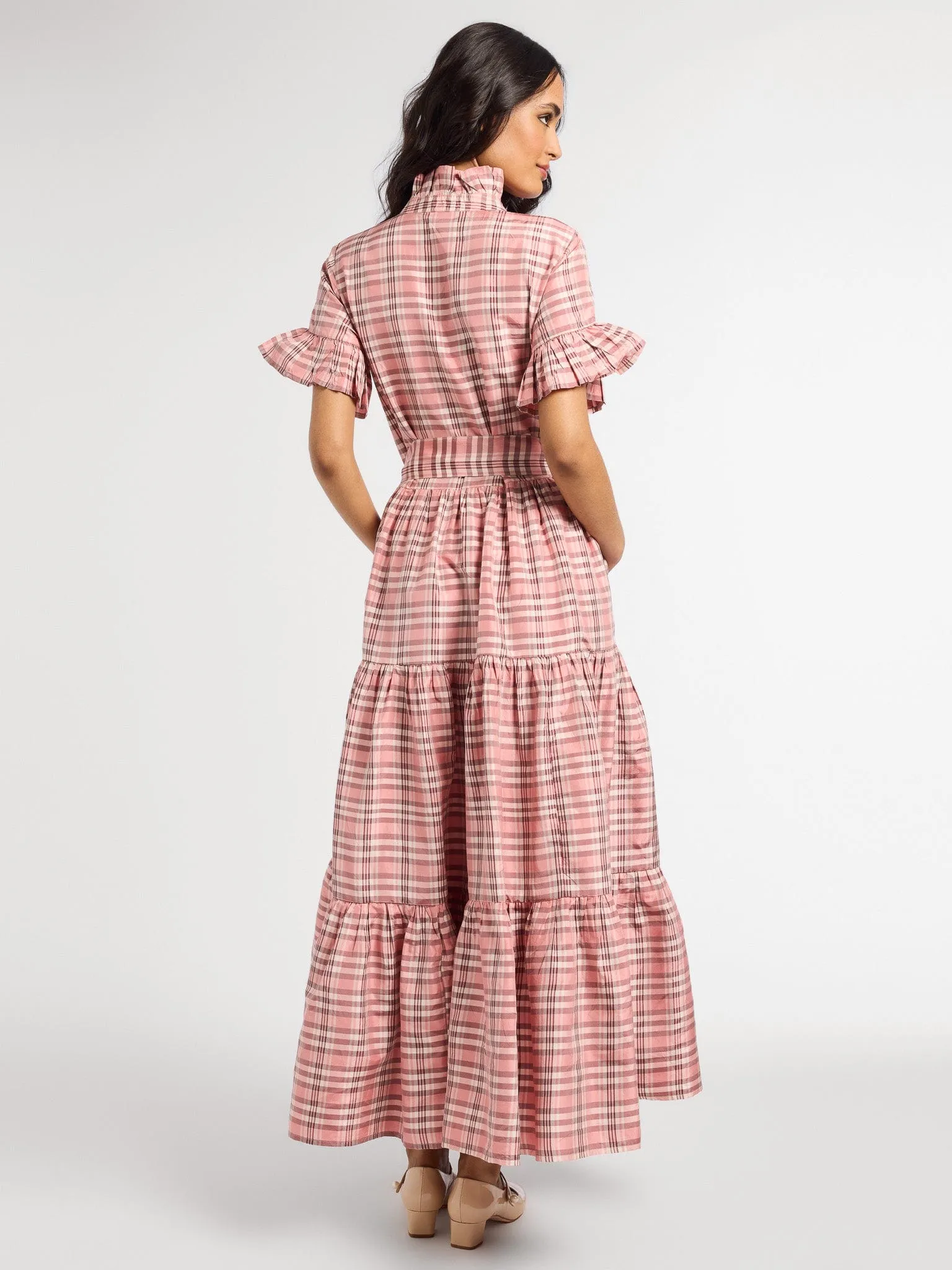 Victoria Dress in Sugarplum Plaid