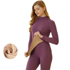 Winter Women's Thermal Underwear Thick Intimate 2 Pieces