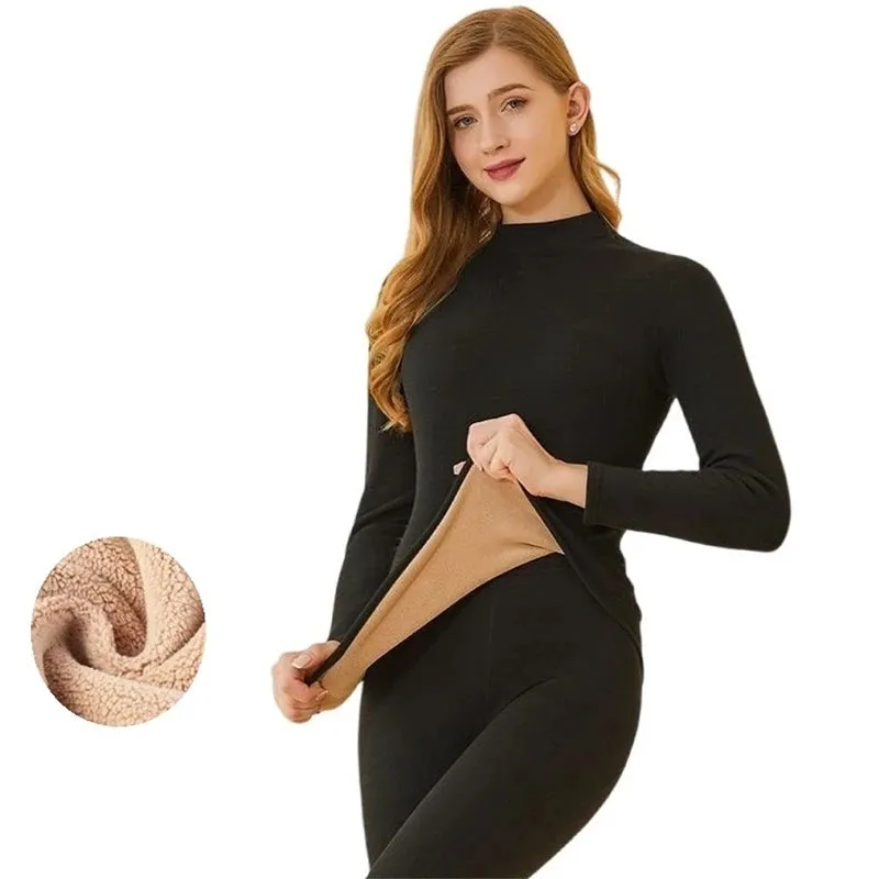 Winter Women's Thermal Underwear Thick Intimate 2 Pieces