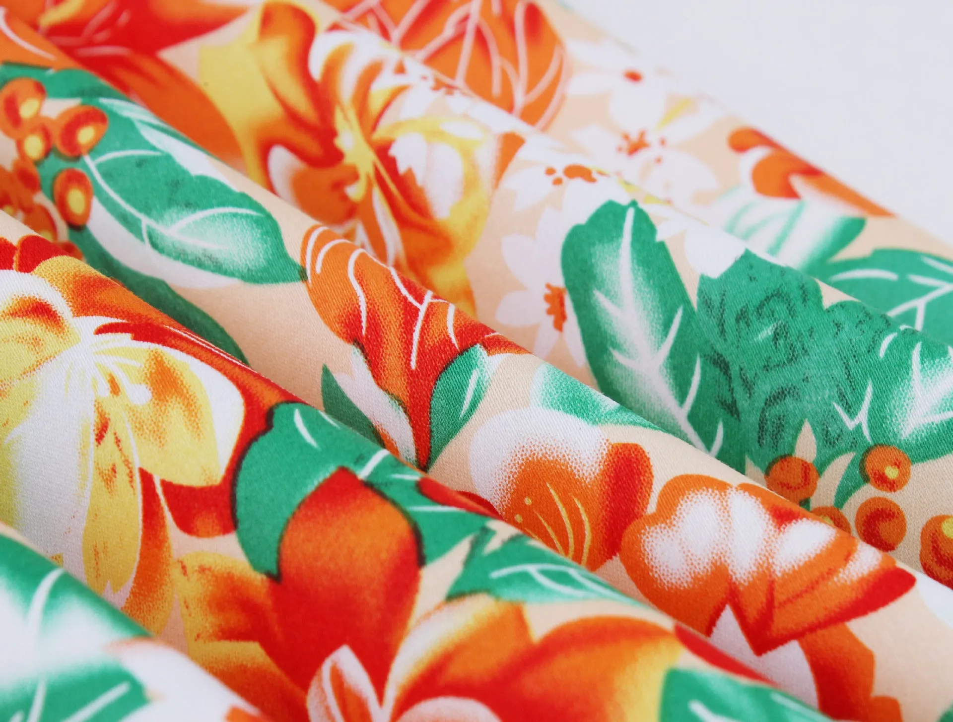 Women's Vintage A-line Flower Printed Pleated Flared Midi Skirt