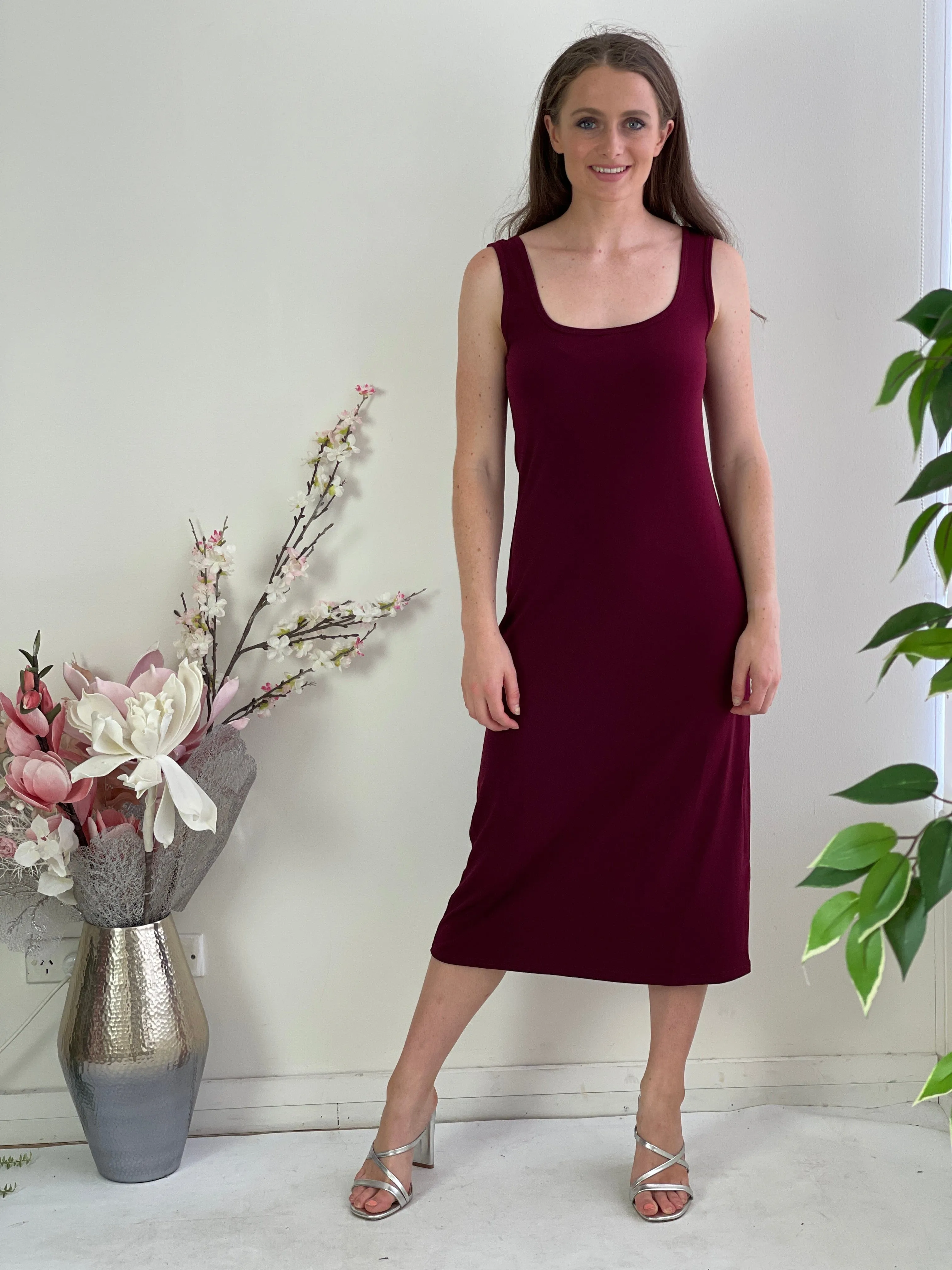 Zena Burgundy Evening 2 Piece Set